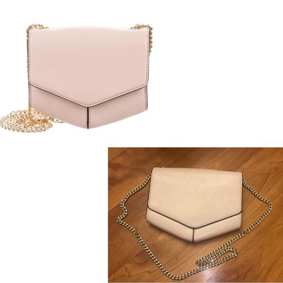 Sandro Lou Crossbody Bag in Blush Leather Pink - Picture 2 of 8